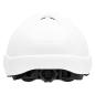Preview: Nitras Head Protect 9500 Schutzhelm mit Größenregulierung und Kinnriemen, weiß